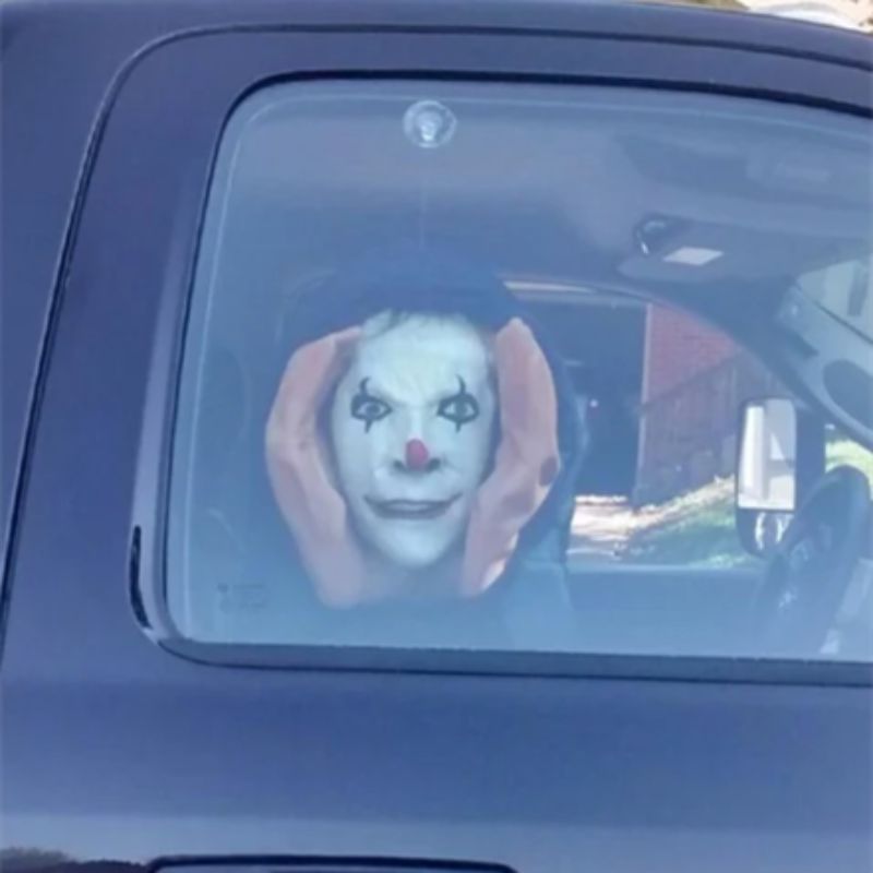 Glowing Peeper Window Cling — Spooky Stare Decal for Halloween Outdoor Indoor Decoration Trick-or-Treat Haunted House Party Supplies | Thomler