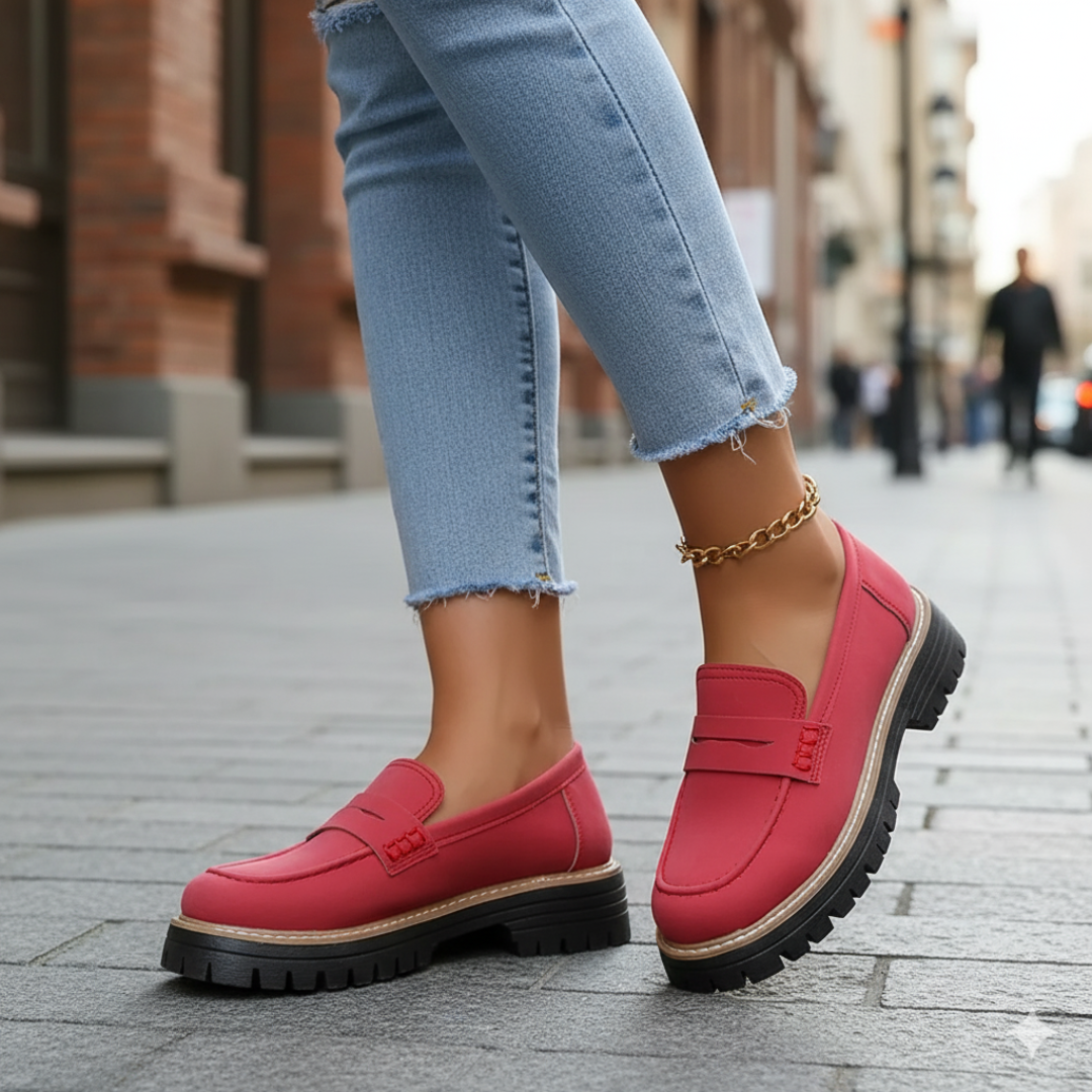 Cushioned Slip-On Shoes with Arch Support & Non-Slip Sole for All-Day Comfort – Women's & Men's Casual Loafers for Walking, Work, Travel | Thomler