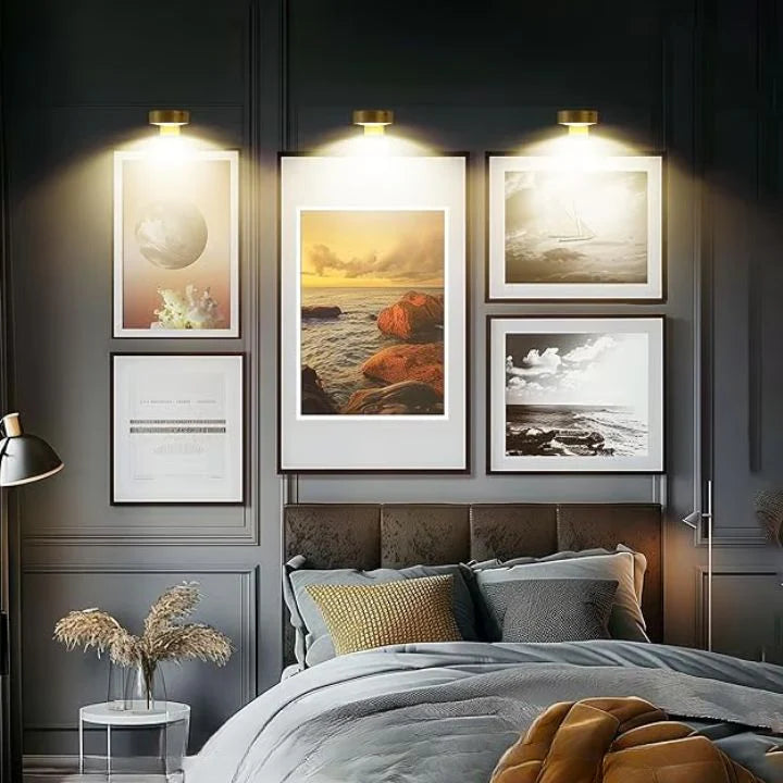 Battery-Powered Picture Light with Remote – Magnetic Mount LED Artwork Spotlight for Frames & Wall Displays | Thomler