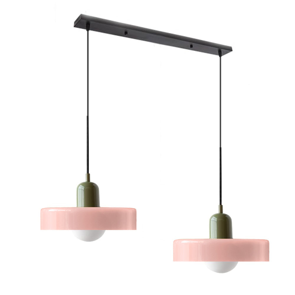 Pendant Light Glass Double Shade G9 35.0 cm Dining Room Kitchen Island Ceiling Fixture Modern Hanging Lamp | Thomler