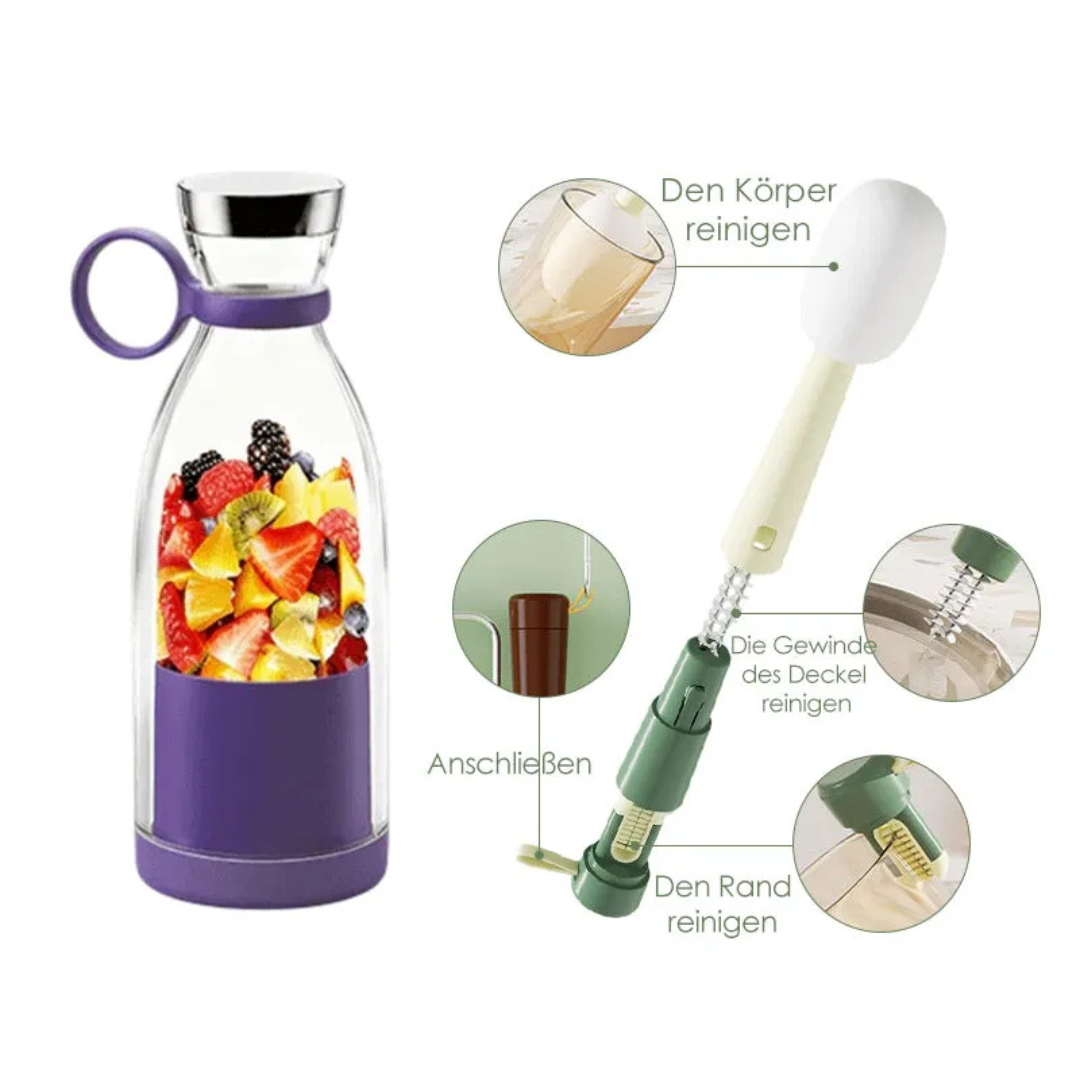 Rechargeable Personal Blender Bottle with USB Charging for Smoothies Shakes & Protein Drinks – Portable Single Serve Blender Mixer Cup for | Thomler