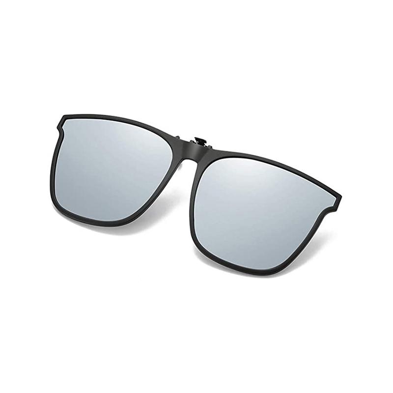Polarized Flip-Up Clip-On Sunglasses for Prescription Glasses | UV400 Protection | Lightweight Magnesium Alloy | Driving Fishing Outdoor | M | Thomler