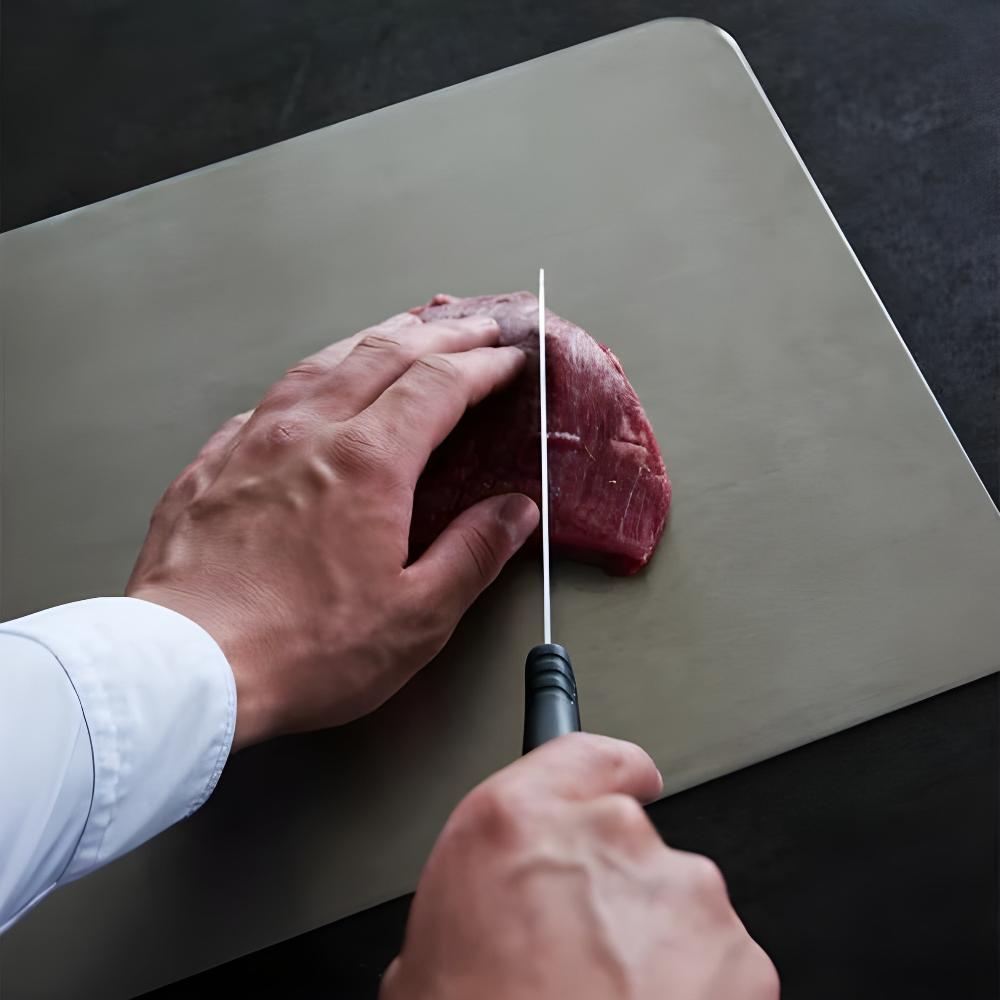 Stainless Steel Cutting Board for Kitchen – Antibacterial Non-Porous Food Prep Surface – Dishwasher Safe | Thomler