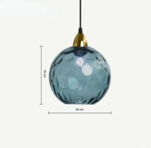 Glass Globe Pendant Light Fixture Modern Hanging Ceiling Lamp for Dining Room Kitchen Island Bedroom Living Room Decorative Suspended | Thomler