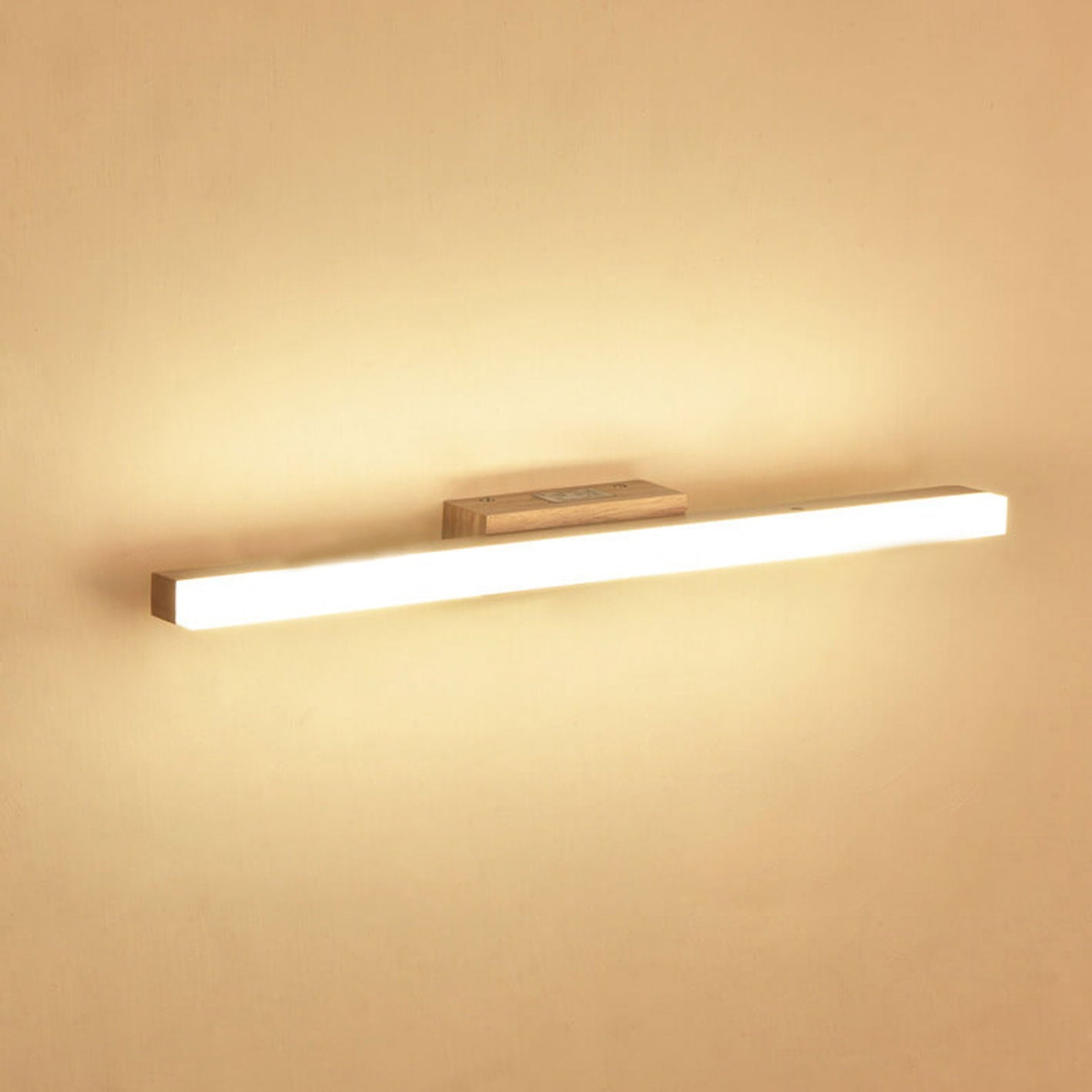 Wall Lamp Wood Acrylic 16W 31.5 in Bathroom Living Room Study Modern LED Lighting Fixture | Thomler