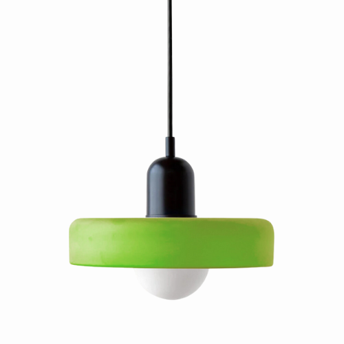 Glass Disc Pendant Light with Adjustable Cord – Modern Ceiling Fixture for Dining Room, Kitchen Island & Living Room | Thomler