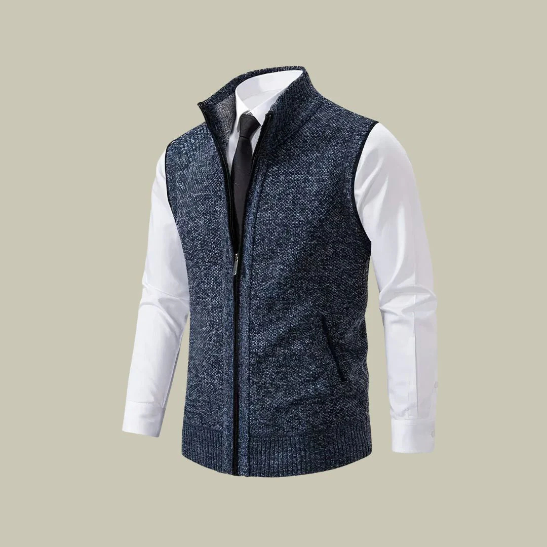 Men's Insulated Zip-Up Vest – Lightweight Layering Sleeveless Jacket for Fall Winter Spring | Tailored Fit Bodywarmer Gilet | Thomler