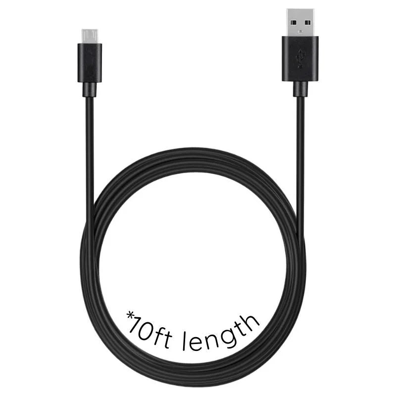 High-Speed Micro USB Charging Cable – 10 Foot Extended Reach for Android Phones, Tablets, Cameras & More | Thomler