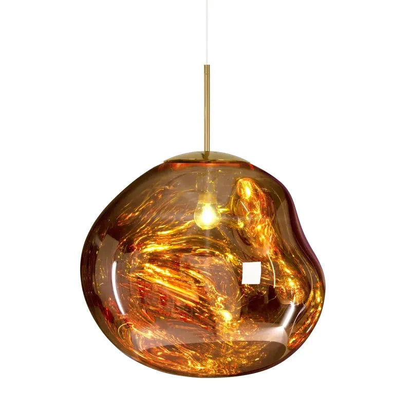 Pendant Light Acrylic 38.0 cm Warm White Living Room Dining Room Organic Lava Effect Hanging Ceiling Lamp E27 | Thomler