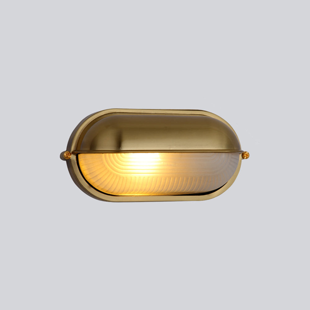 Contemporary Cylindrical Weatherproof Exterior Sconce – Hardwired Metal & Glass in Gold or Silver Finish – IP65 Rated for Patio, Deck & | Thomler