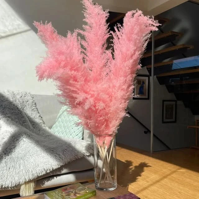 Faux Dried Prairie Plumes – Neutral Boho Stems for Vases & Bouquets | Thomler