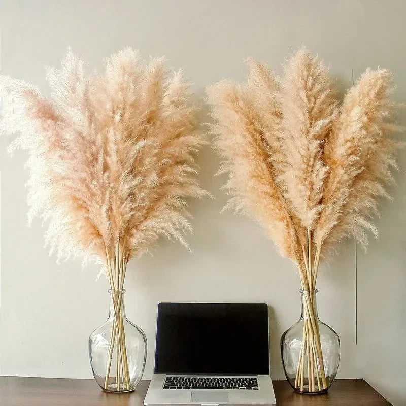 Faux Dried Prairie Plumes – Neutral Boho Stems for Vases & Bouquets | Thomler