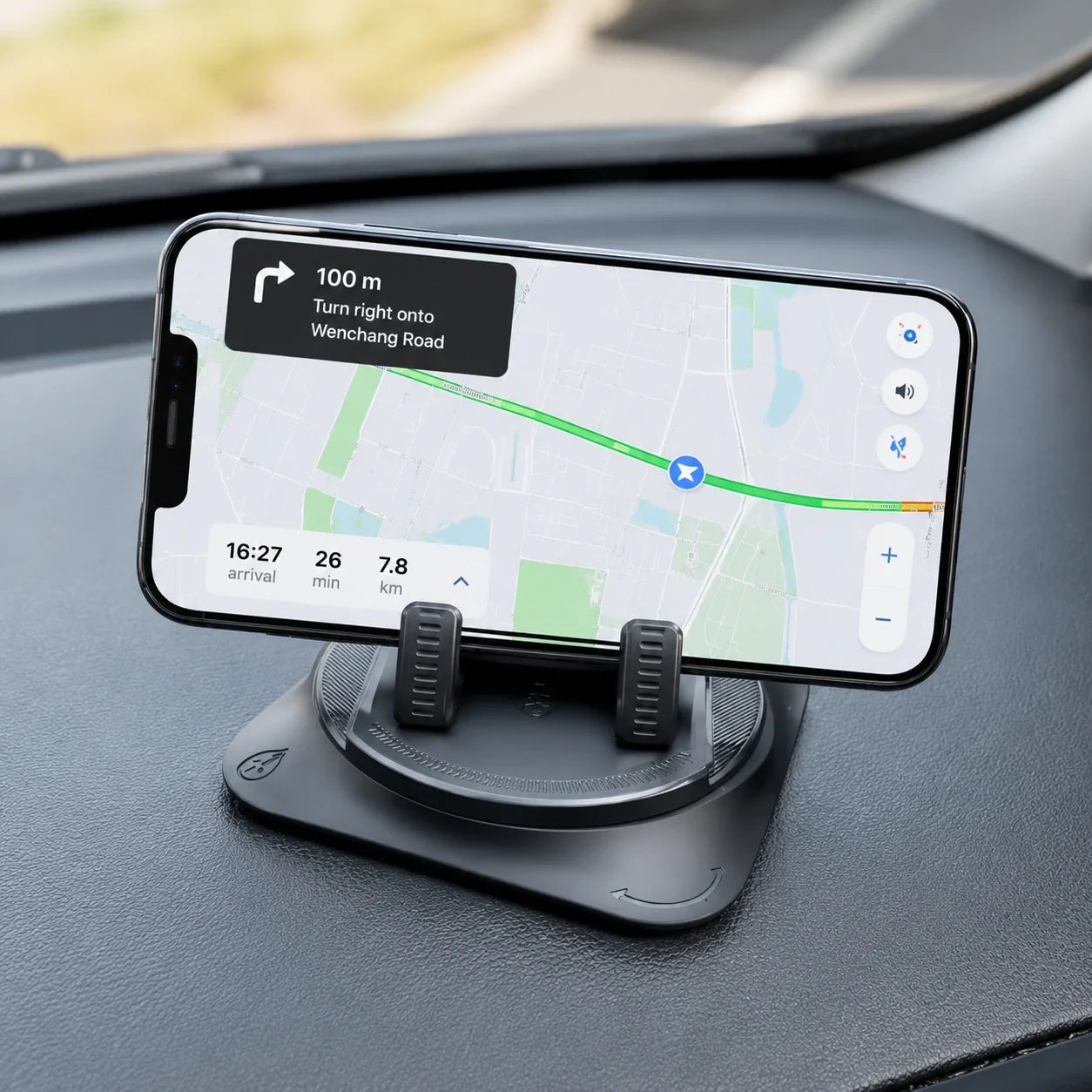 Dashboard GPS Mount for iPhone & Android with 360° Rotation & Hands-Free Viewing for Cars, Trucks & SUVs | Thomler