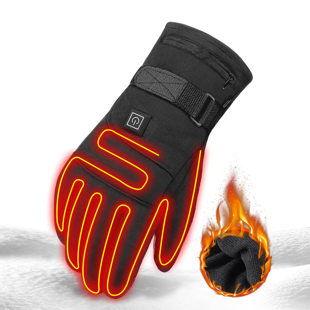 Heated Winter Gloves with Touchscreen Fingertips – Waterproof Battery-Powered Hand Warmers for Outdoor Sports, Skiing, Motorcycling & Cold | Thomler