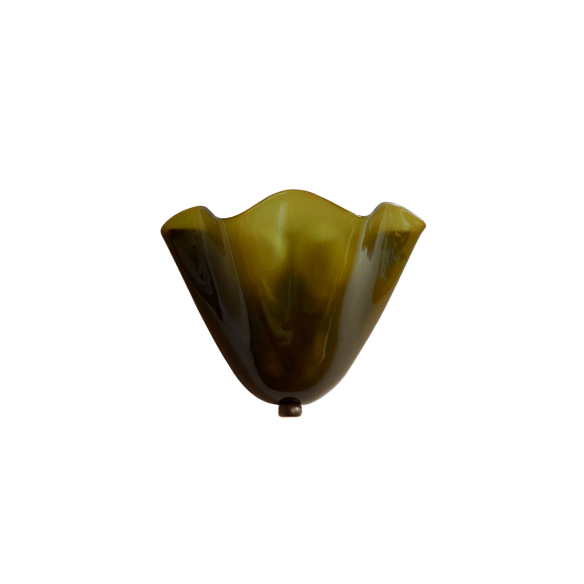 Wall Lamp Colored Glass 11.0 in Vintage Bedroom Hallway Decorative Shell Sconce Ambient Lighting Fixture | Thomler