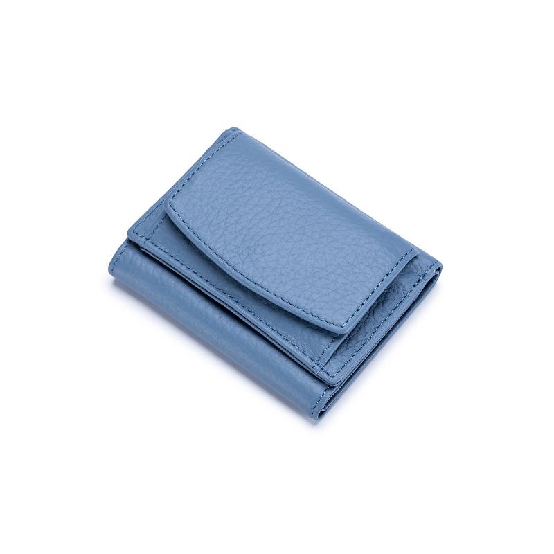 Compact RFID Blocking Leather Wallet for Women – Snap-Close Coin Purse with Card Slots & RFID Shield for Everyday Carry | Thomler
