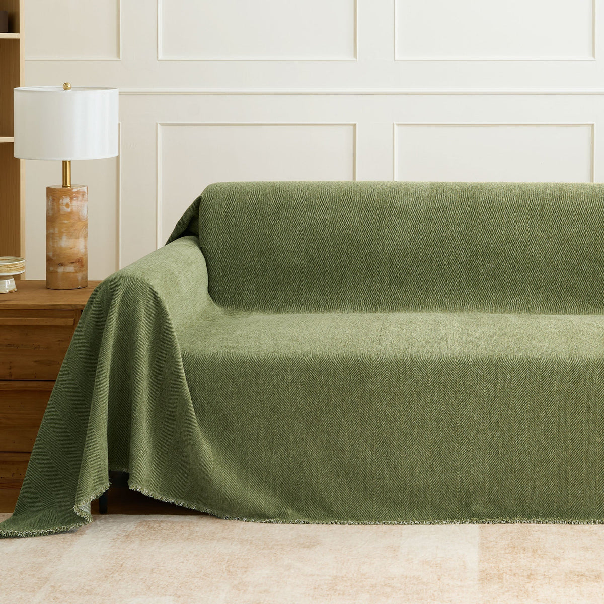 Textured Furniture Throw Blanket for Couches – Scratch-Resistant & Machine Washable | Thomler