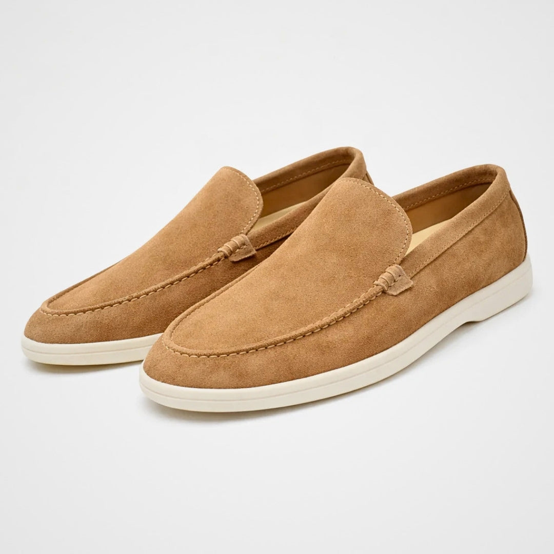 Men's Slip-On Loafers Suede-Look Casual Dress Shoes for Everyday Comfort & Style | Thomler