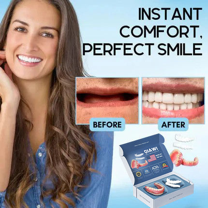 Removable Cosmetic Teeth Veneers for Adults – Instant Smile Enhancer with Silicone Liner, Reusable Snap-On Dental Cover for Natural Look | Thomler