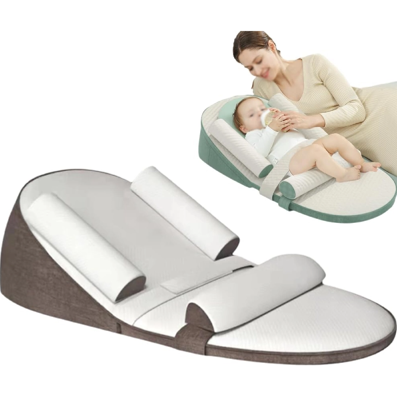 Infant Sleep Positioner Wedge with Memory Foam for Reflux Relief & Safe Side Sleeping | Thomler