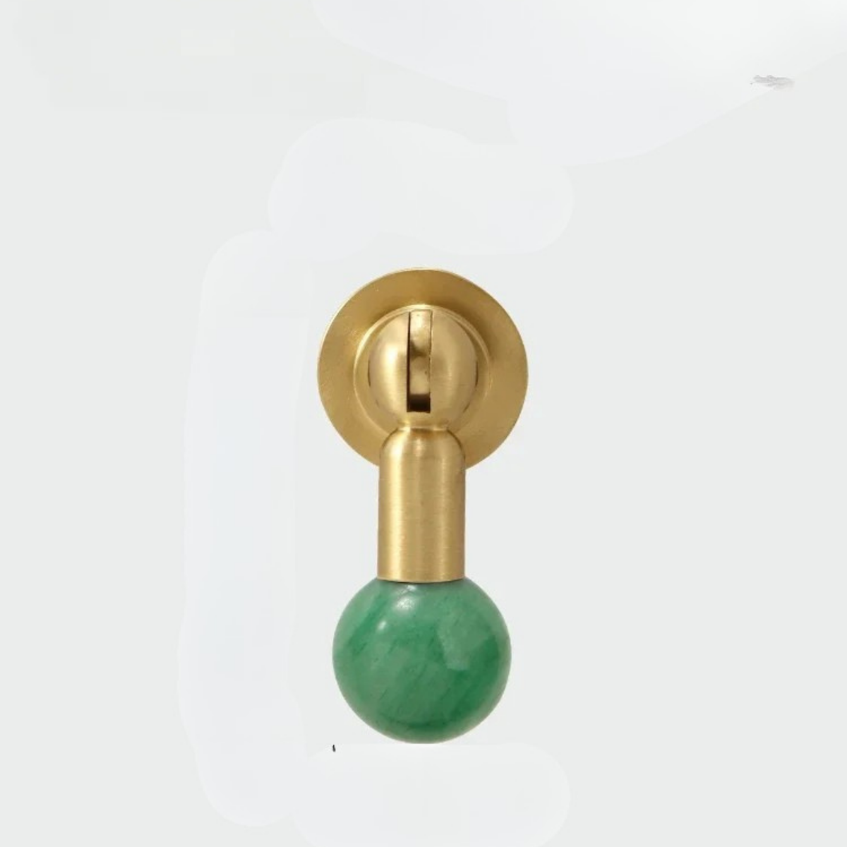 Decorative Brass & Crystal Knob for Cabinet Doors, Drawers & Furniture – Polished Hardware Pull Handle | Thomler