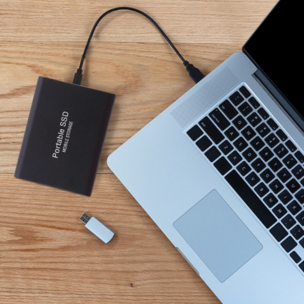 External Solid State Drive Impact-Resistant 1 TB Portable Storage USB 1050 MB/s Fast File Transfer | Thomler