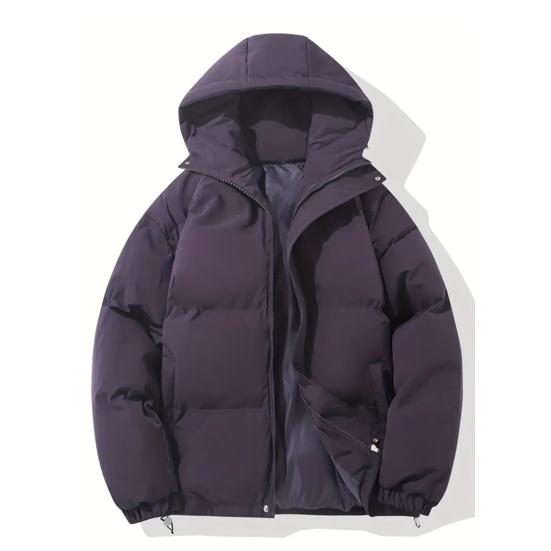 Hooded Puffer Jacket for Women – Water-Resistant Quilted Winter Coat with Side Pockets for Everyday Wear, Travel & Outdoor Activities | Thomler
