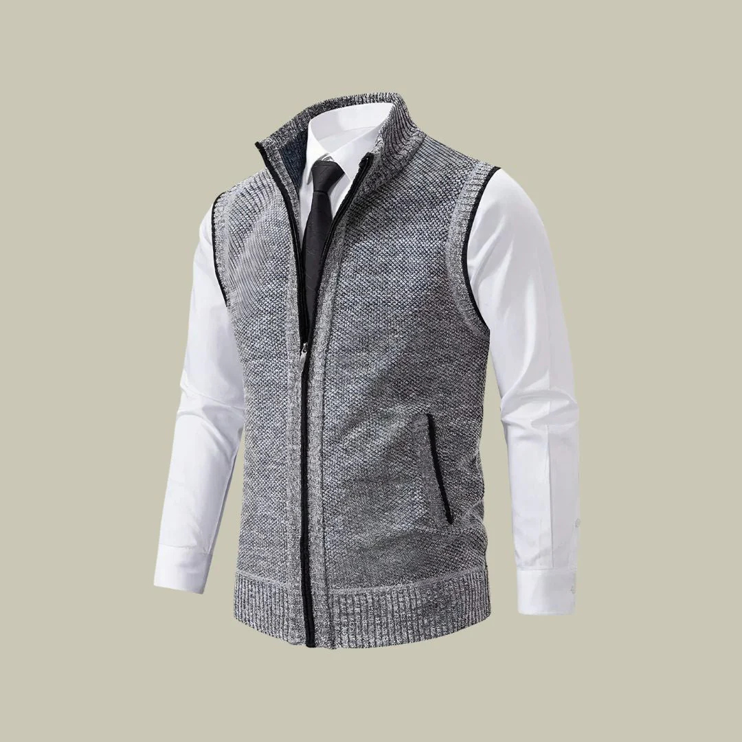 Men's Insulated Zip-Up Vest – Lightweight Layering Sleeveless Jacket for Fall Winter Spring | Tailored Fit Bodywarmer Gilet | Thomler