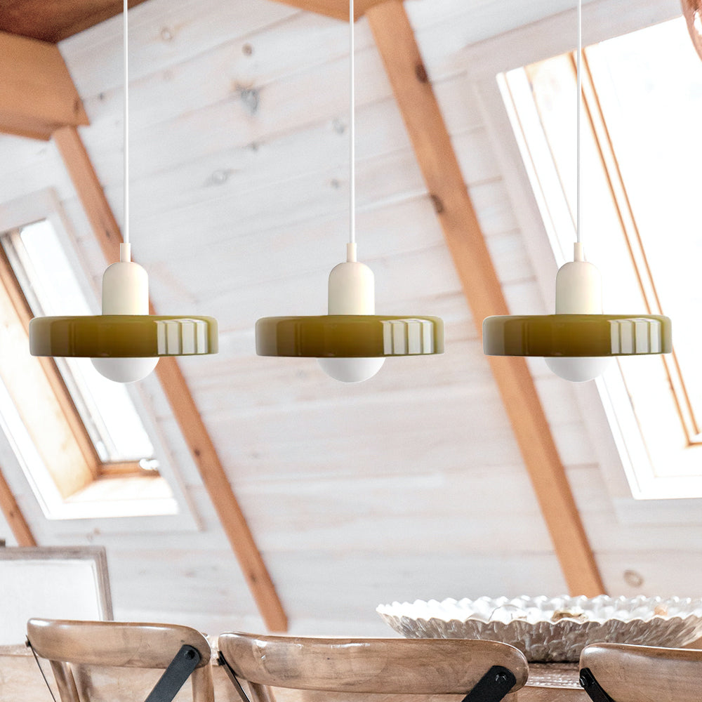 Pendant Light Glass Shade 30.0 cm Bedroom Bedside Hanging Lamp Modern Minimalist Nordic Style Adjustable Ceiling Light | Thomler