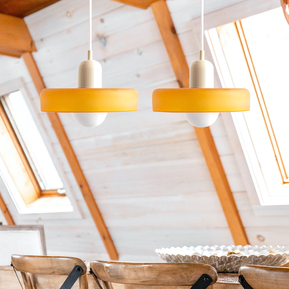 Pendant Light Glass Double Shade G9 35.0 cm Dining Room Kitchen Island Ceiling Fixture Modern Hanging Lamp | Thomler