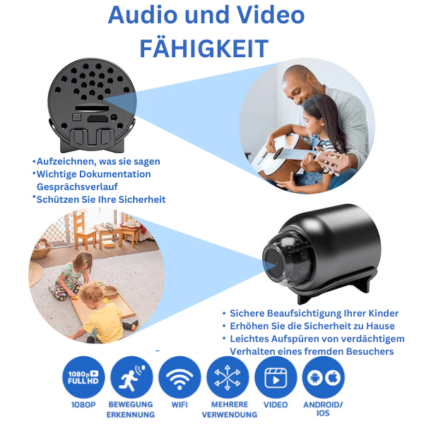 1080p HD Wireless Baby Monitor Camera with Night Vision & Motion Detection for Nursery Security | Thomler