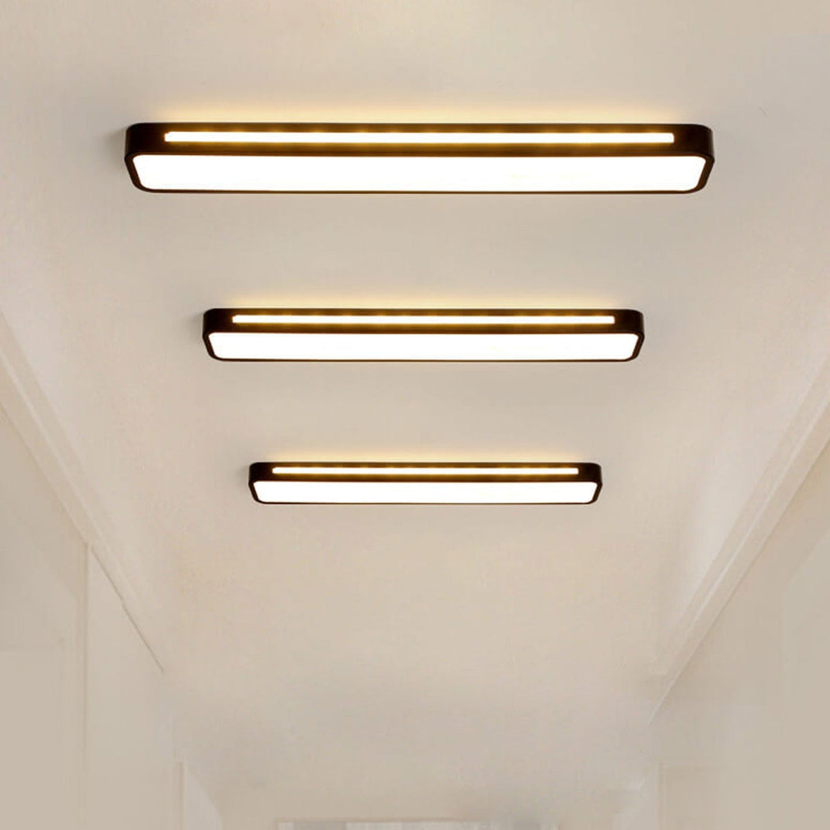 Sleek Rectangular LED Ceiling Light Fixture — Modern Acrylic Flush Mount for Bedroom, Hallway & Living Room | Thomler