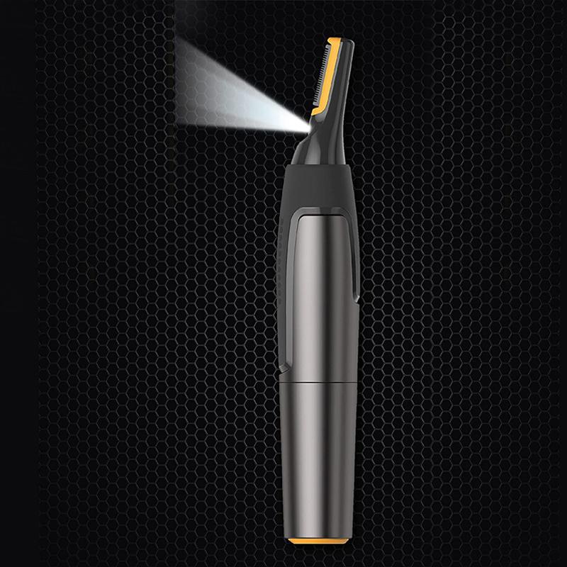 Precision Hair Trimmer with LED Light & Ultra-Thin Titanium Blades for Nose Ear Eyebrow Detailing | Thomler