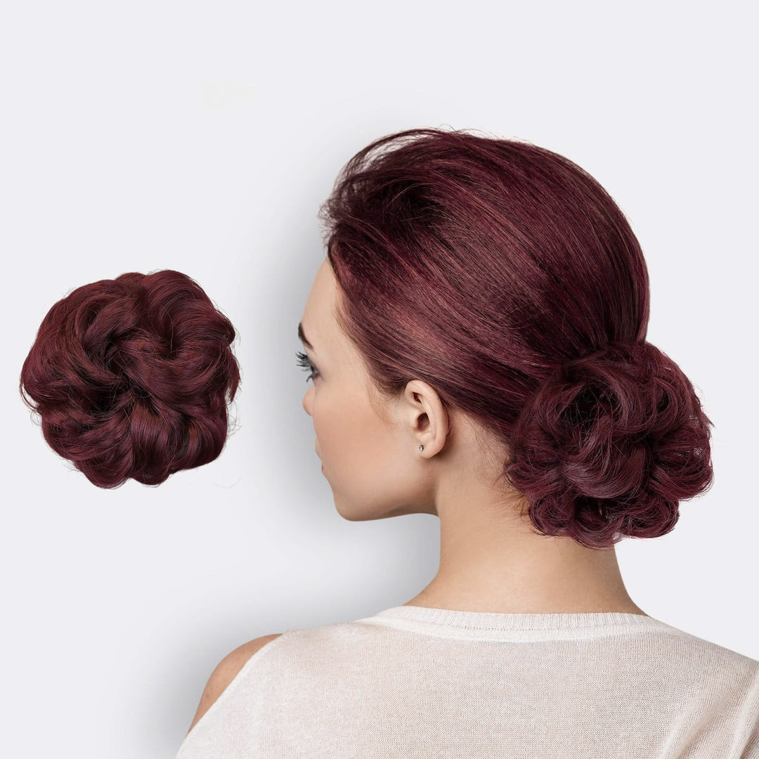 Messy Bun Hair Scrunchie – Instant Volume Ponytail Wrap for Thin or Fine Hair | Thomler