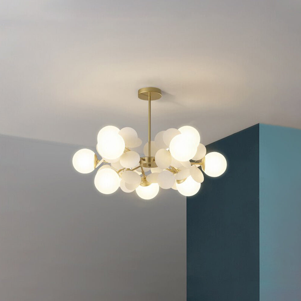 Modern Branch Chandelier with Glass Shades – LED Ceiling Light for Dining Room & Kitchen | Thomler