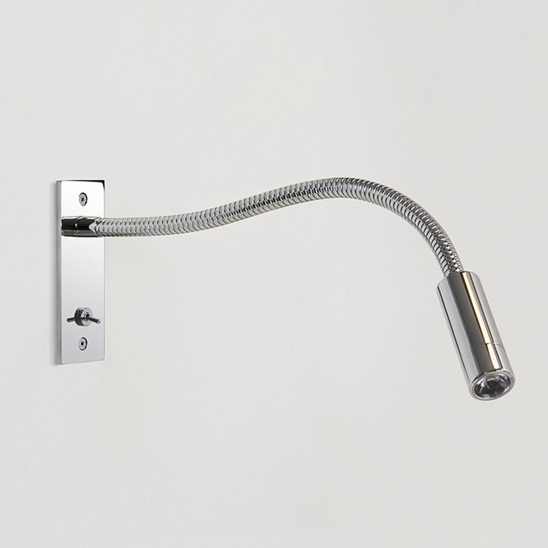 Adjustable Reading Wall Sconce Light with Spot Lamp Modern Minimalist Bedroom Metal Fixture Warm LED Bronze Nickel Chrome | Thomler