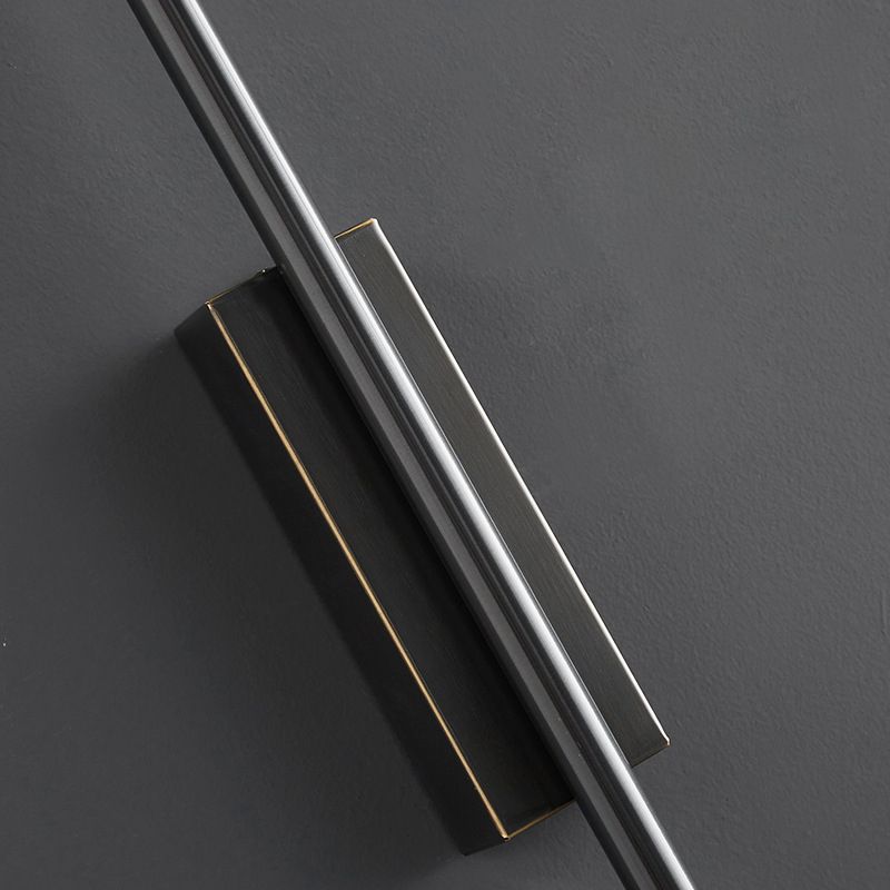 Contemporary Linear LED Wall Light with Metal Frame and Acrylic Diffuser for Bedroom and Living Room | Thomler