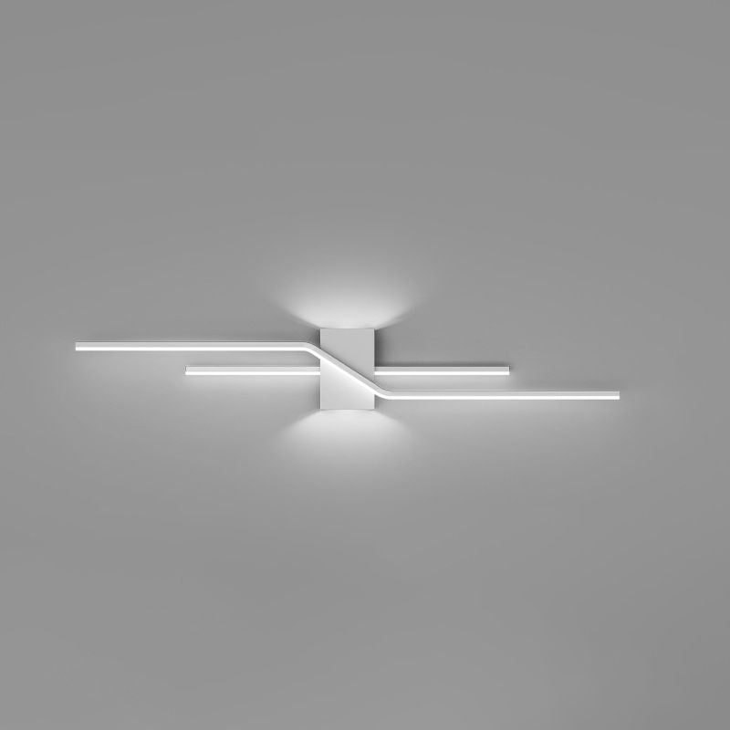 Sleek Linear Metal Wall Light with LED Acrylic Diffuser for Bathroom Bedroom Living Room | Thomler