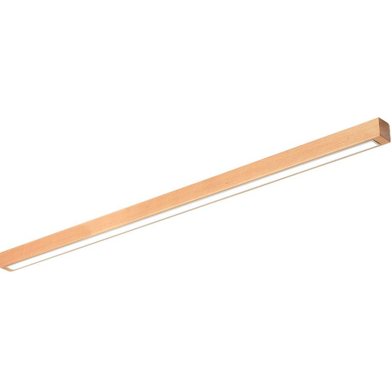 Rectangular Wood LED Wall Sconce with Acrylic Shade for Bedroom & Living Room | Modern Minimalist Mirror Light | Thomler