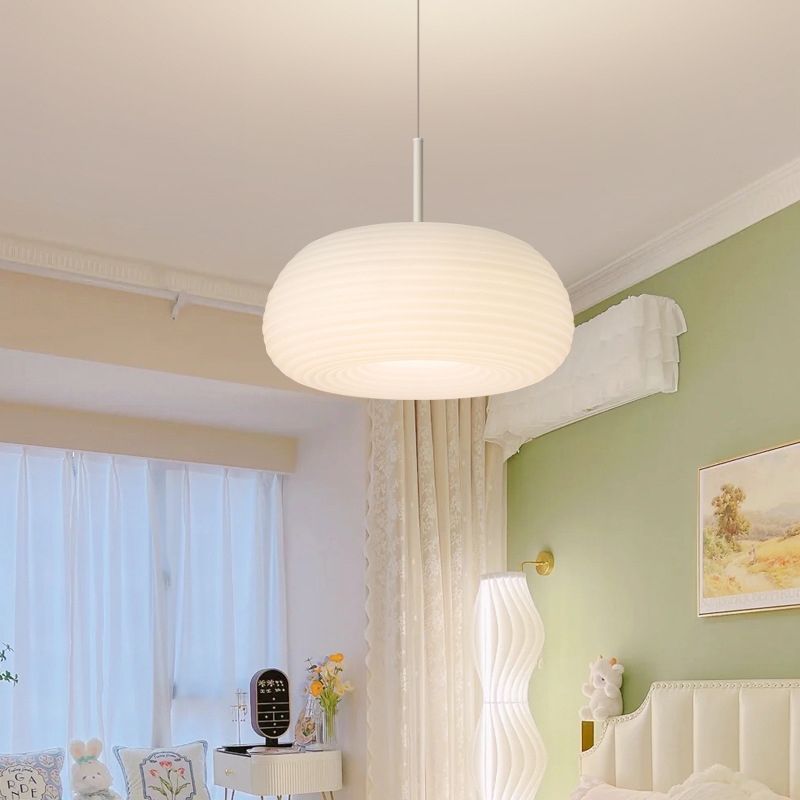 Cylindrical Overhead Fixture in Frosted Material for Modern Interiors | Thomler