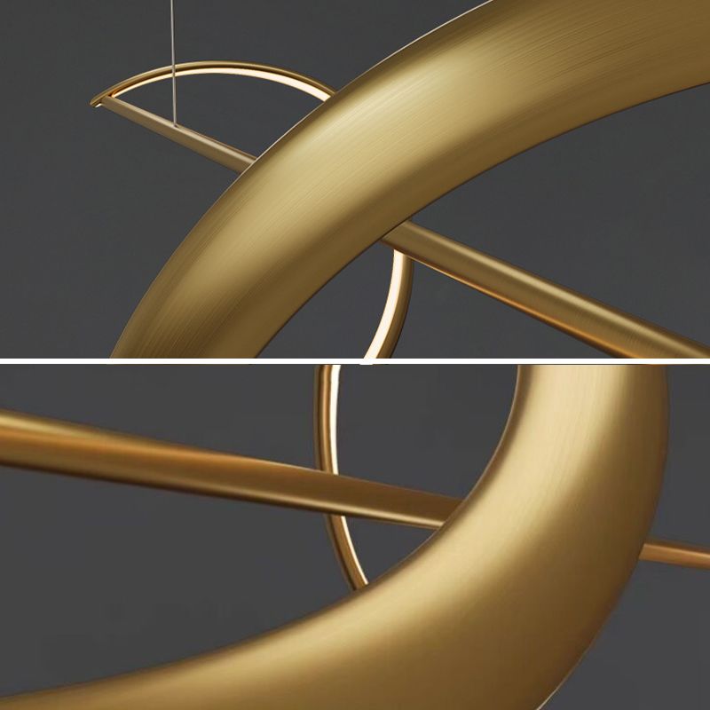 Sculptural Wave Metal Hanging Light with Heat-Resistant Construction for Living Room & Bedroom | Thomler