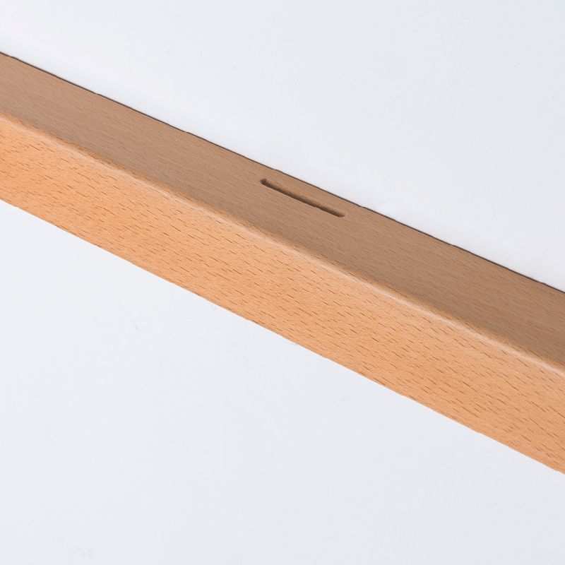 Rectangular Wood LED Wall Sconce with Acrylic Shade for Bedroom & Living Room | Modern Minimalist Mirror Light | Thomler