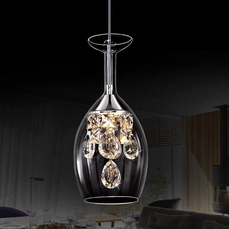 Pendant Light Glass Crystal 53.8 sq ft Indoor Dining Room Kitchen Island Hanging Ceiling Fixture Elegant Modern | Thomler