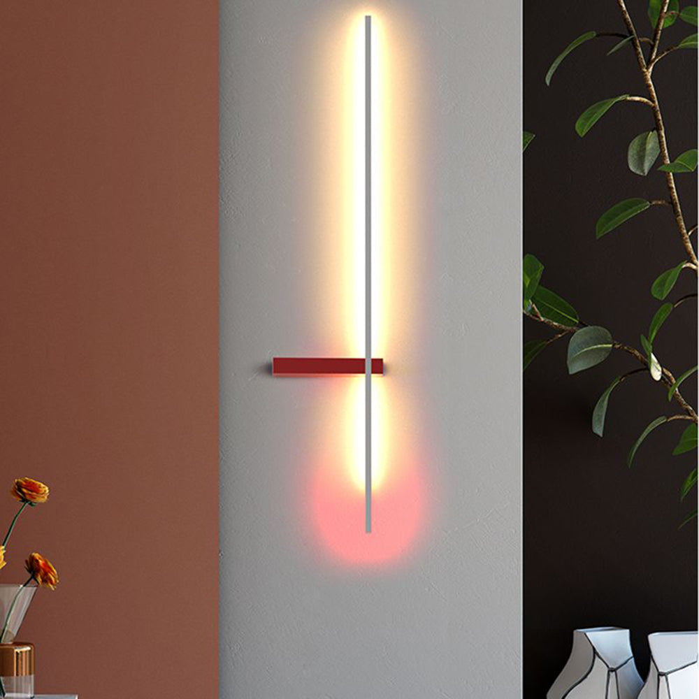 Dual-Tone Linear LED Wall Sconce – Modern Metal & Acrylic Light for Dining Rooms, Living Rooms & Home Offices | Thomler