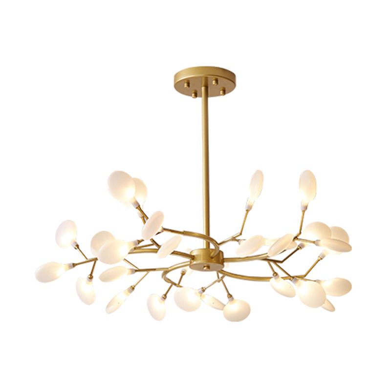 Branching Tree Multi-Light Pendant with Glass Globes for Dining Room & Living Room – Adjustable Hardwire Chandelier | Thomler