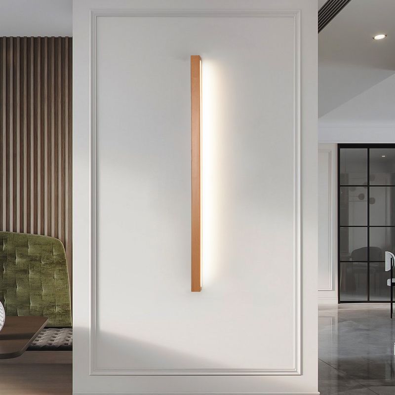 Wooden Vanity Light Bar LED Mirror Sconce with Acrylic Shade, Adjustable Color Temperature Wall Lighting for Bathroom & Bedroom | Thomler
