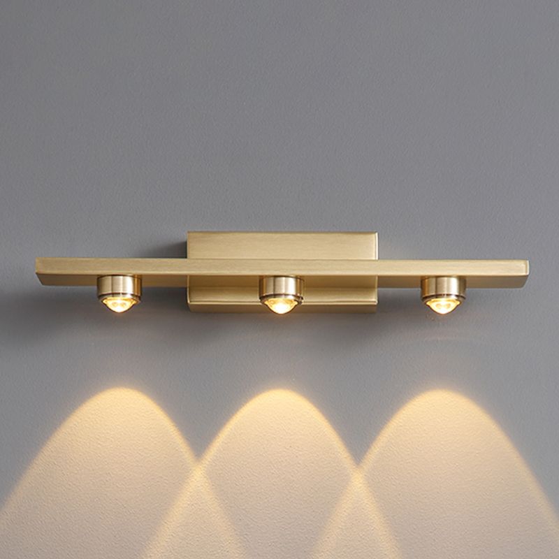 Contemporary Geometric Sconce with Flowing Panels for Vanity & Hallway – 3/5/7 LEDs | Thomler