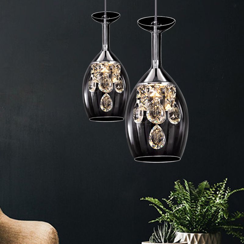 Pendant Light Glass Crystal 53.8 sq ft Indoor Dining Room Kitchen Island Hanging Ceiling Fixture Elegant Modern | Thomler