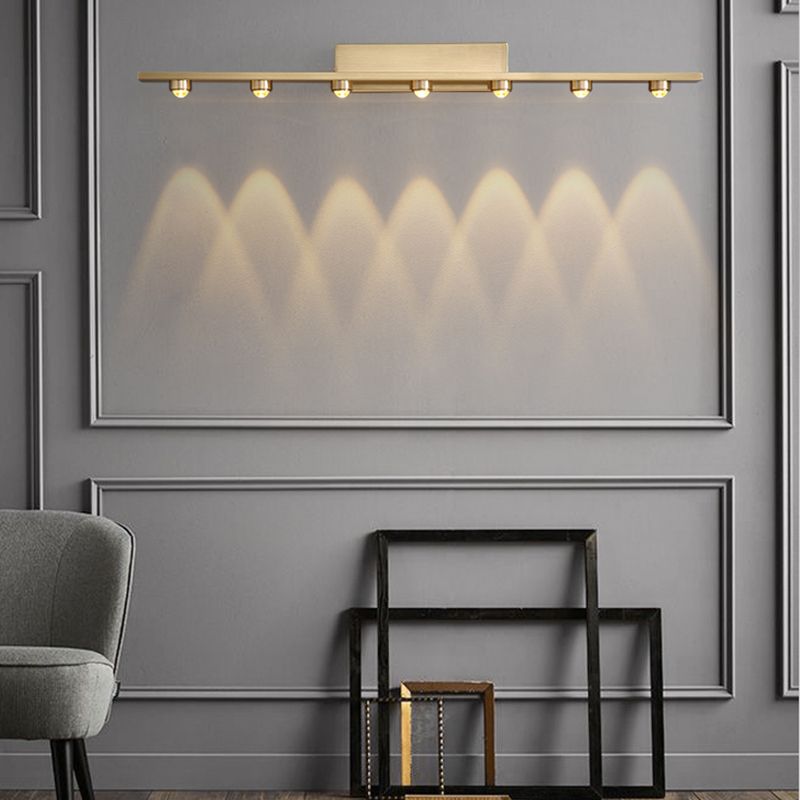Contemporary Geometric Sconce with Flowing Panels for Vanity & Hallway – 3/5/7 LEDs | Thomler