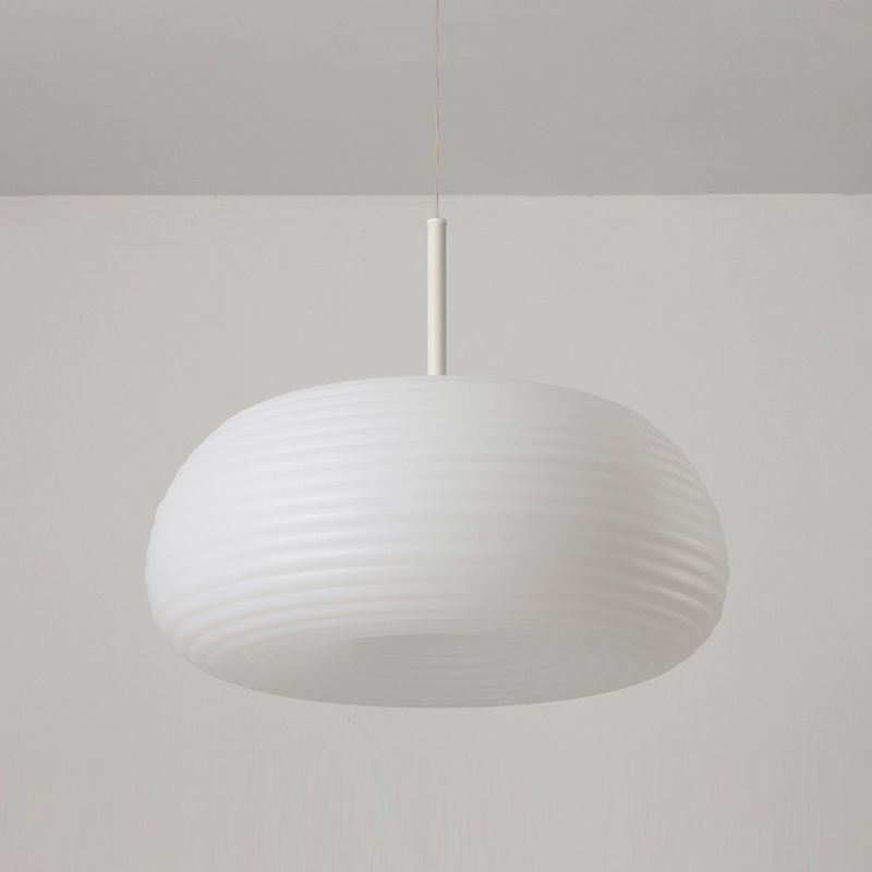 Cylindrical Overhead Fixture in Frosted Material for Modern Interiors | Thomler